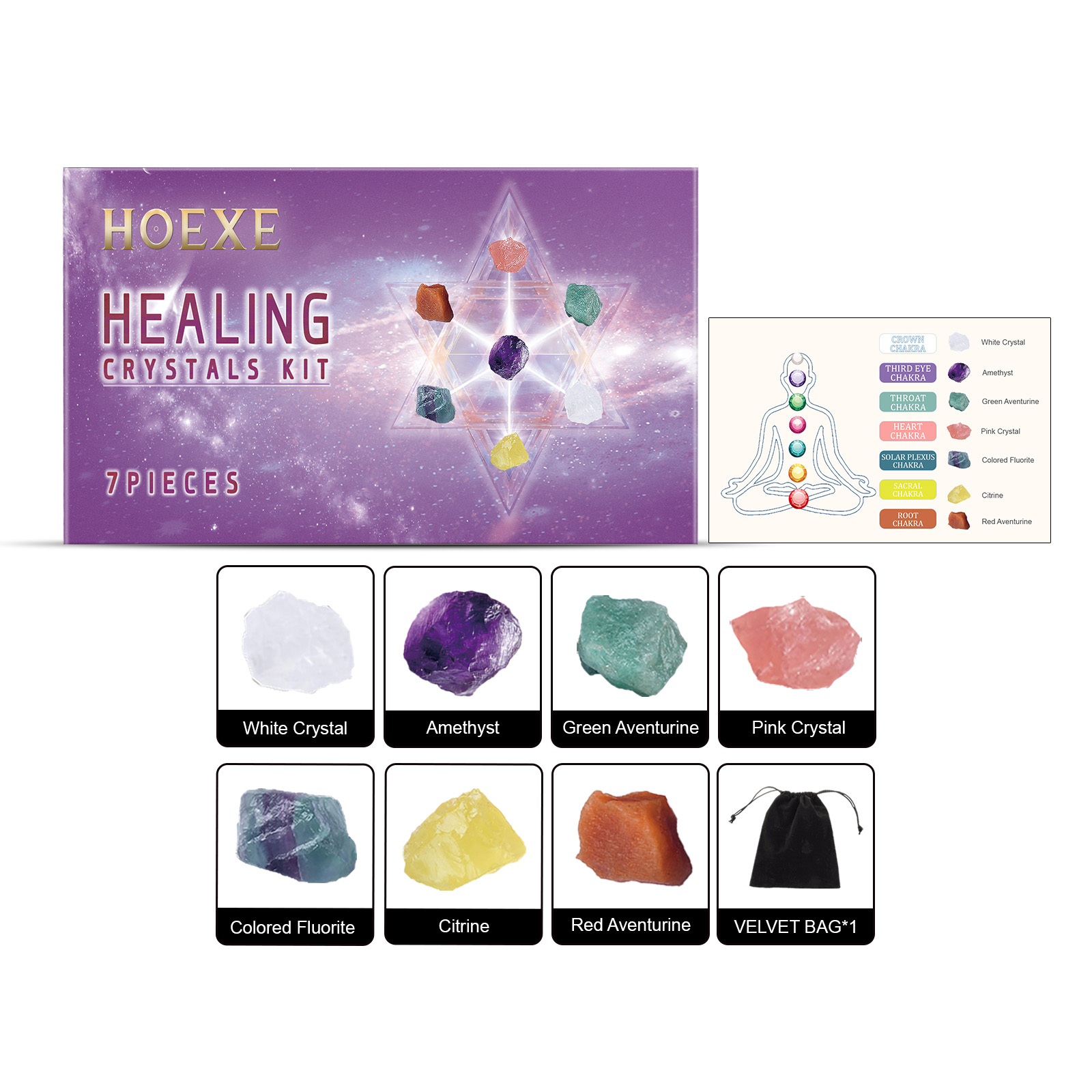 Crystal set, Crystal Mausoleum fluorite kit Bedroom home living room interior decoration crystal decoration - Image 2